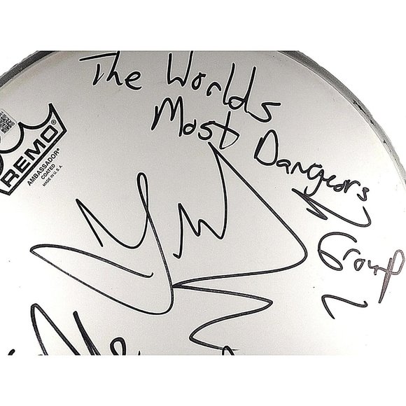 NWA Signed Drumhead Worlds Most Dangerous Group Beckett Ice Cube Yella Autograph - Picture 8 of 10